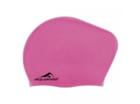 Aquafeel silikona peldcepure gariem matiem, rozā