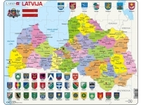 Latvijas novadu karte